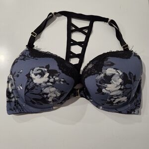 Cacique 42D Boost Plunge Blue Floral